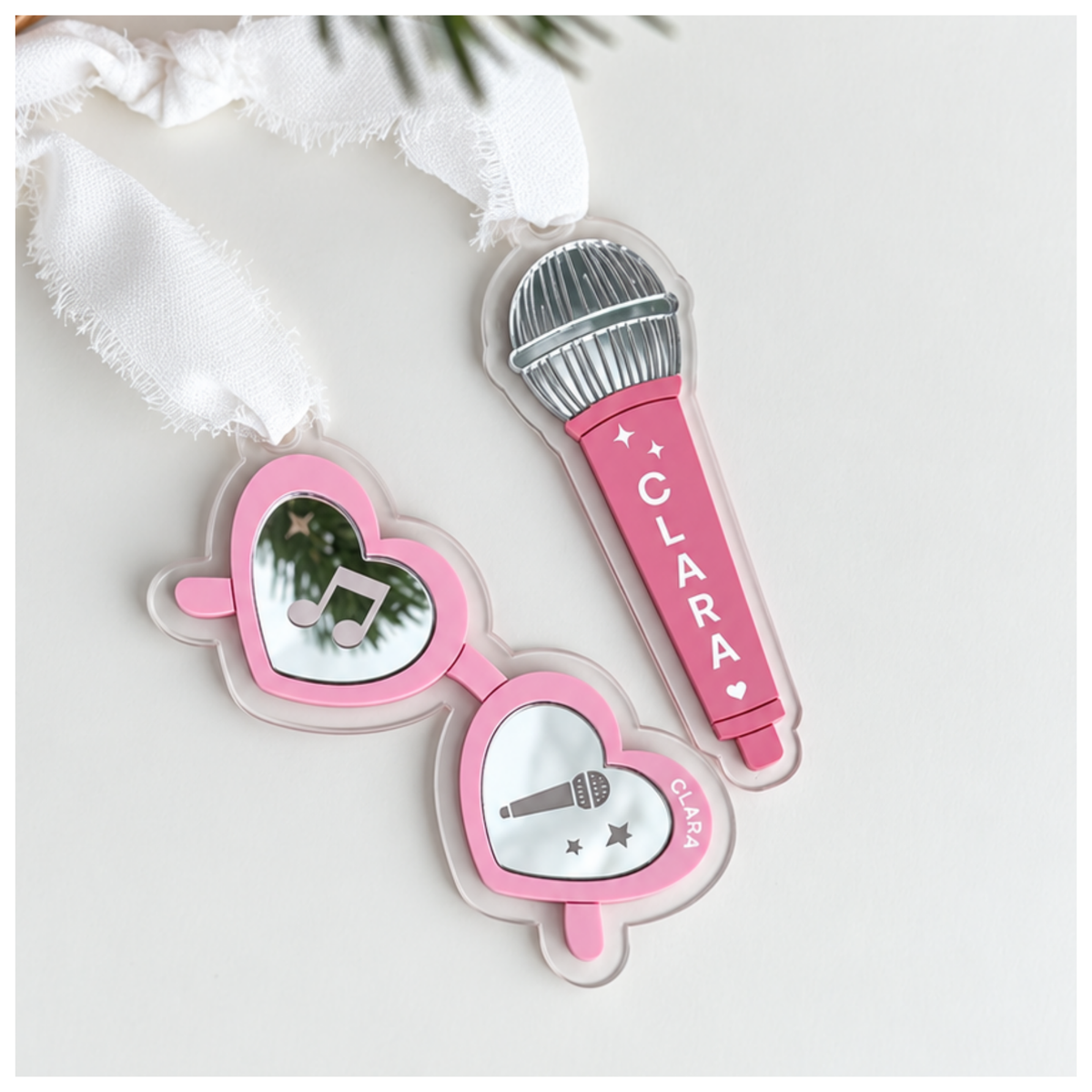 Teen Glasses and Microphone Tags