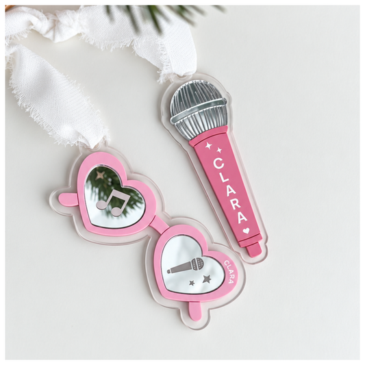 Teen Glasses and Microphone Tags