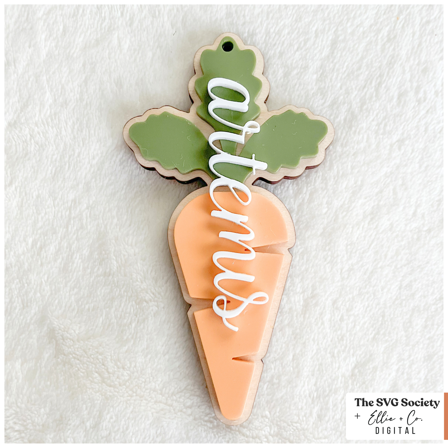 Easter Basket Carrot Tag