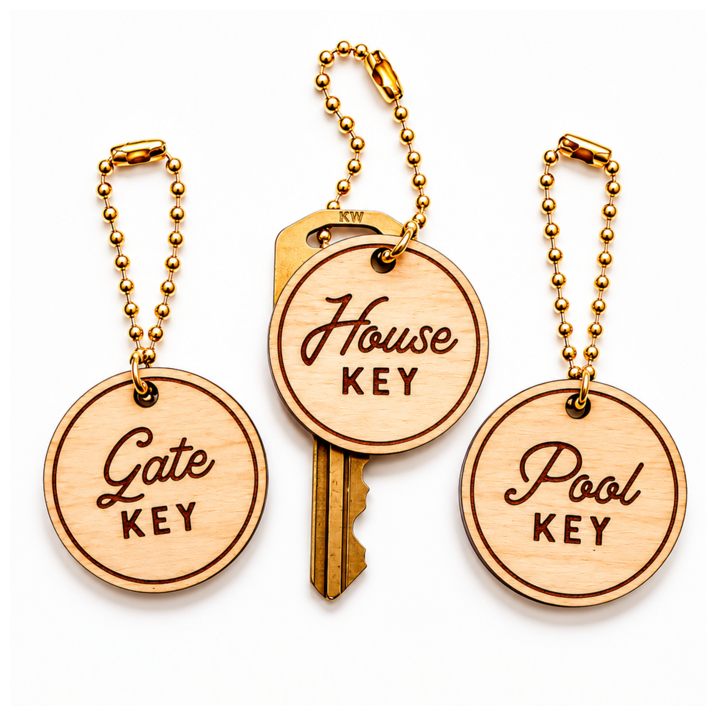 Key Ring House Name Tag Set