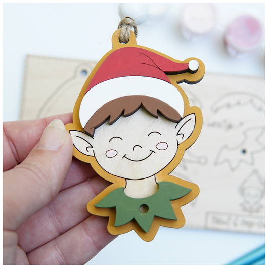 Paint and Pop Out Kit Elf Boy