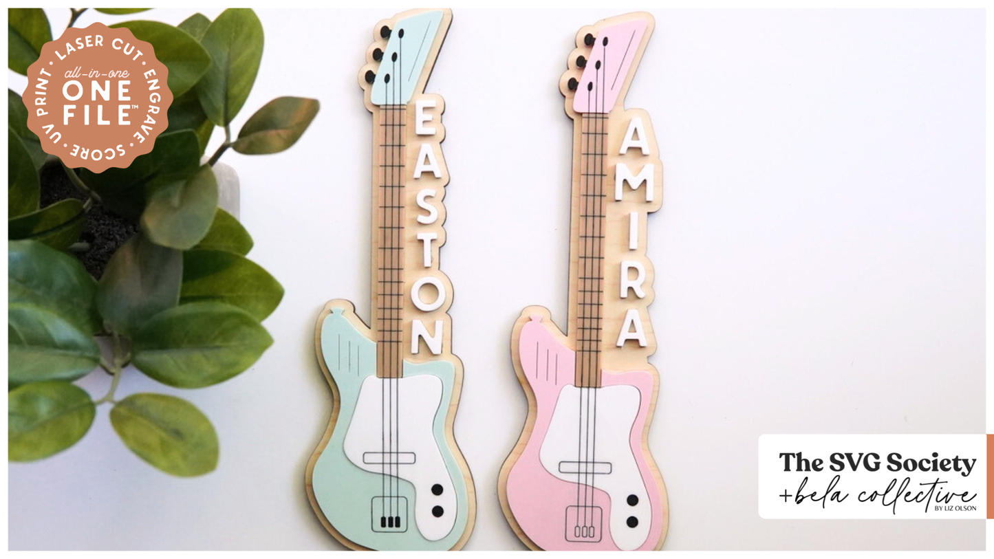 OneFile Guitar Name Sign