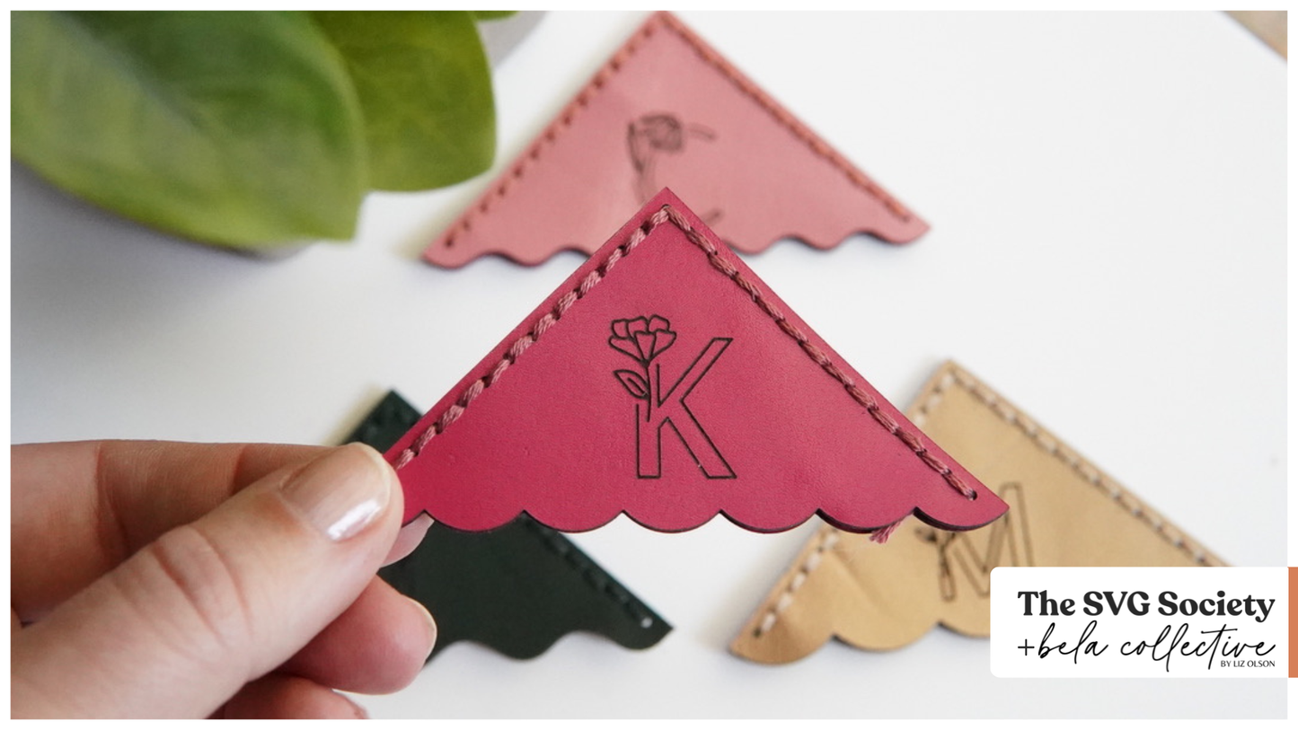 Leather Corner Bookmarks