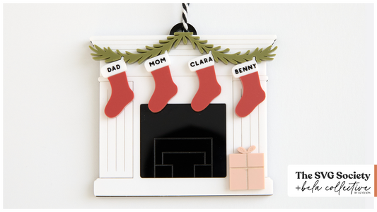 Fireplace Stocking Ornament