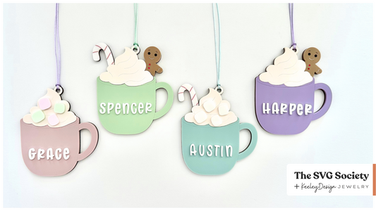 Hot Cocoa Mug Ornaments