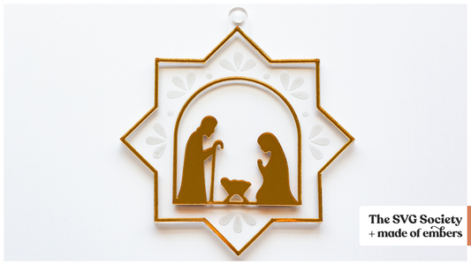Nativity Star Ornament