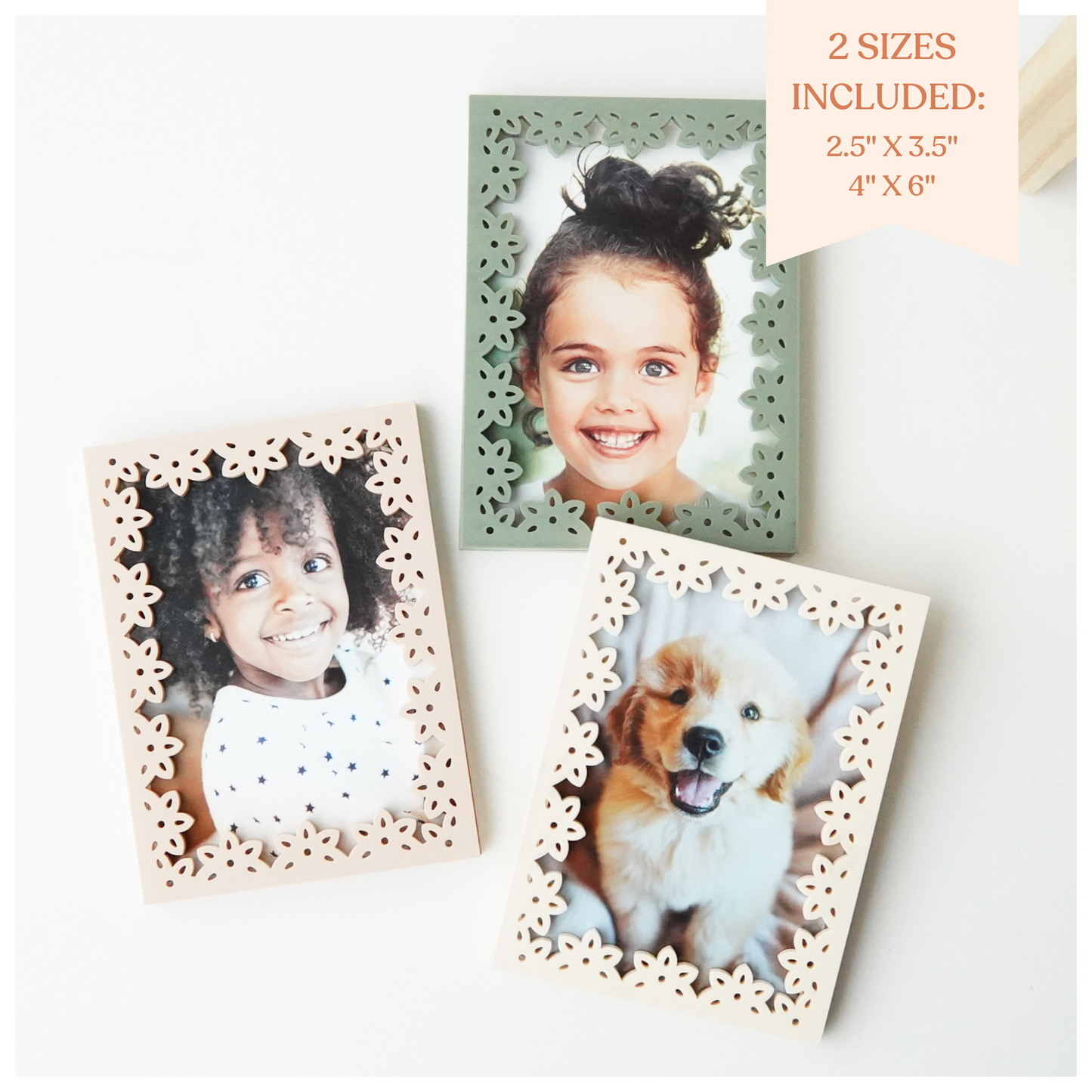 Heirloom Blooms Rectangle Frame Magnets