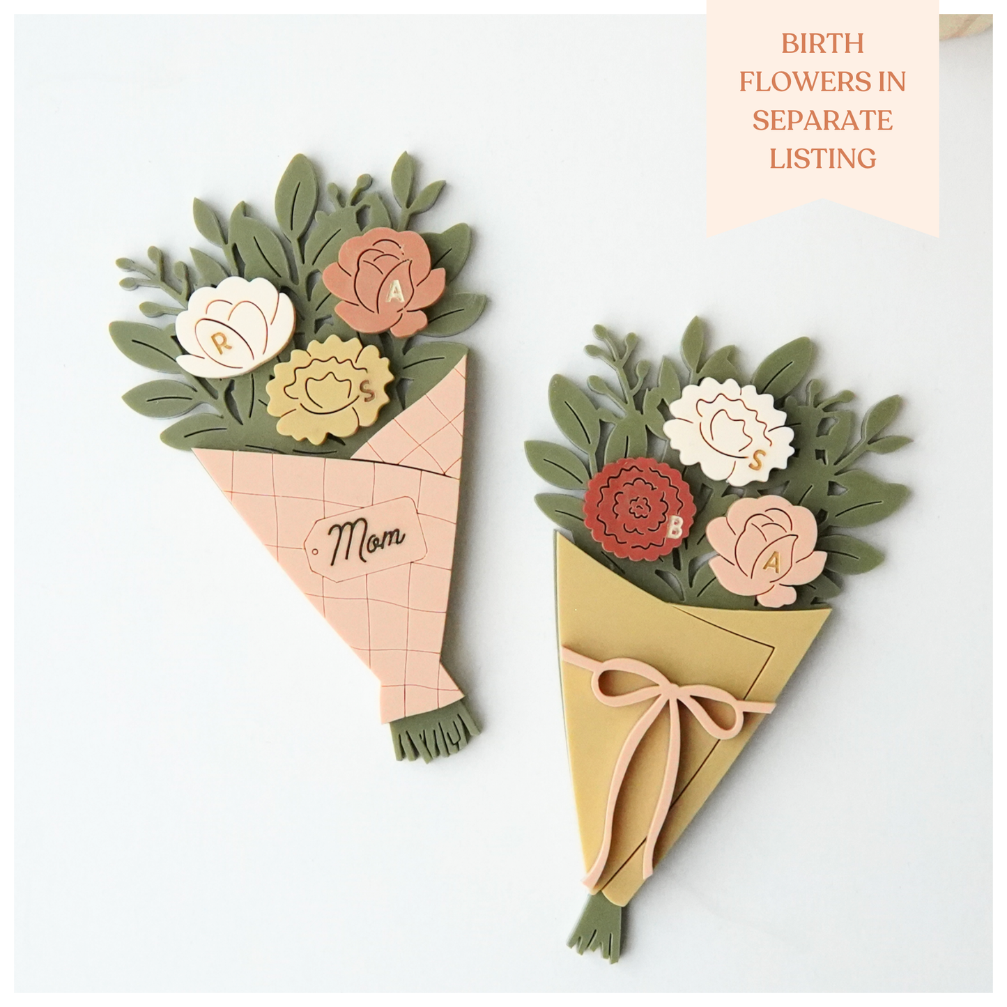 Bouquet Holder Magnets for Mini Birth Flowers - Mother's Day