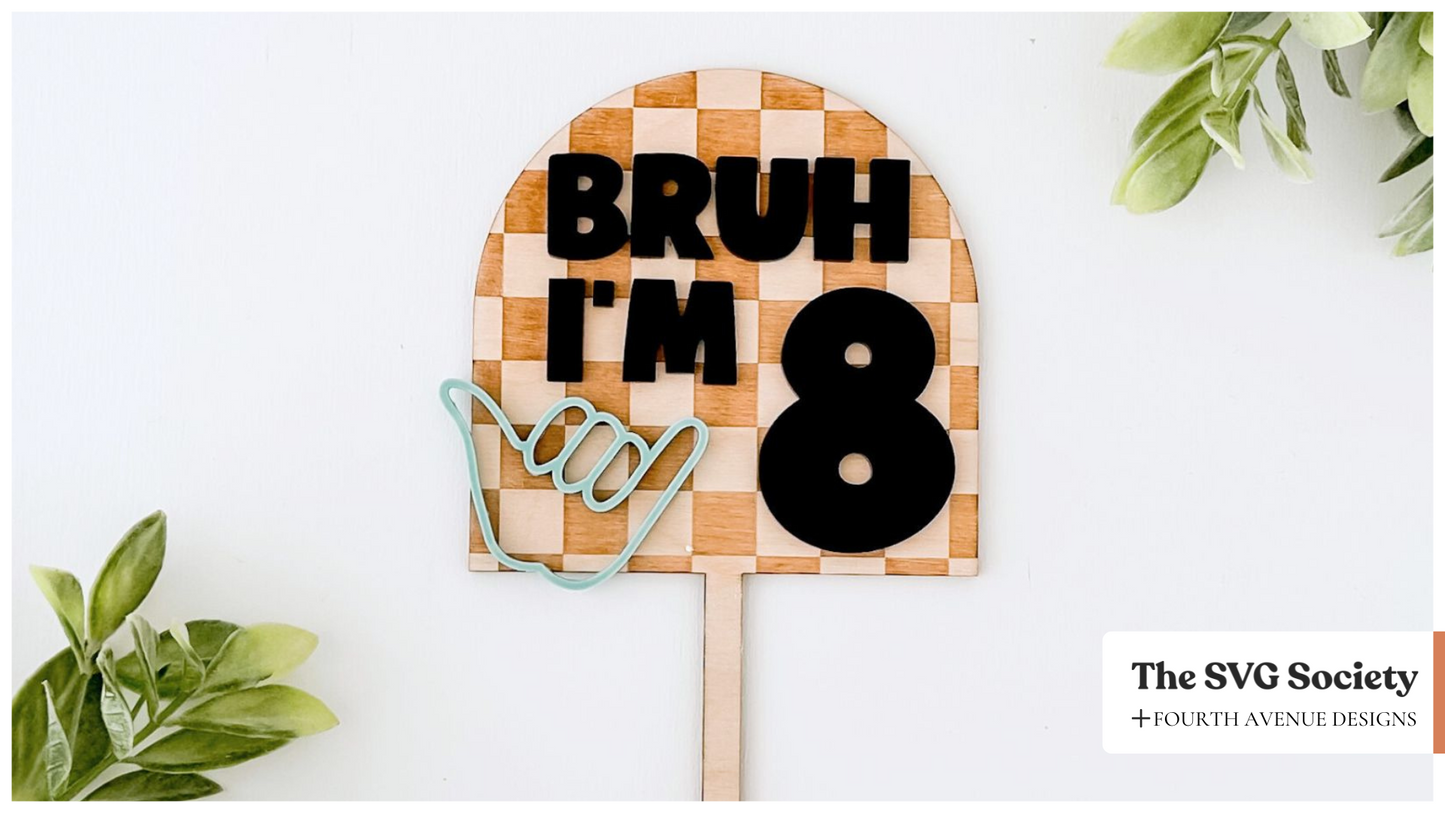 Bruh Cake Topper
