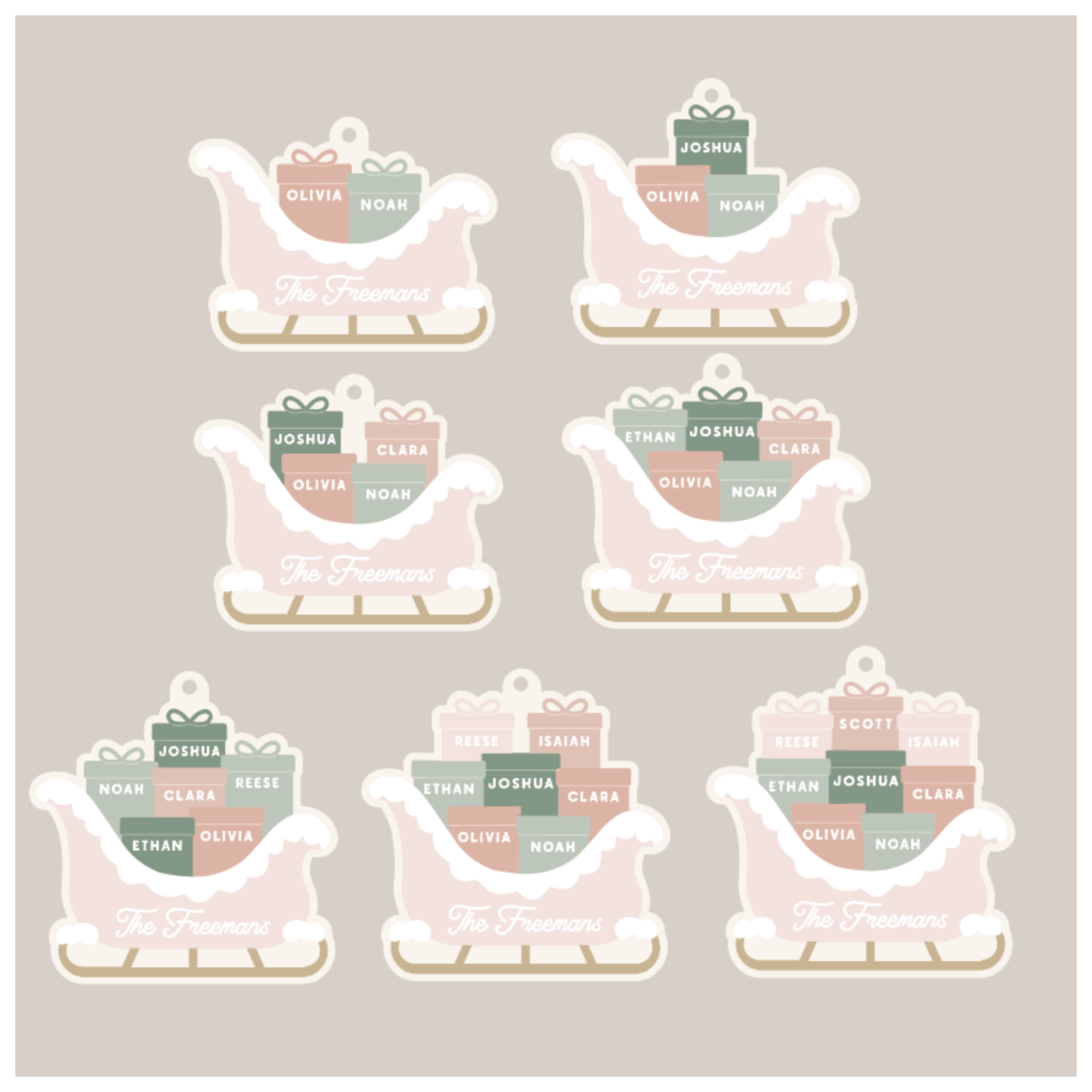 Sleigh with Presents Ornament