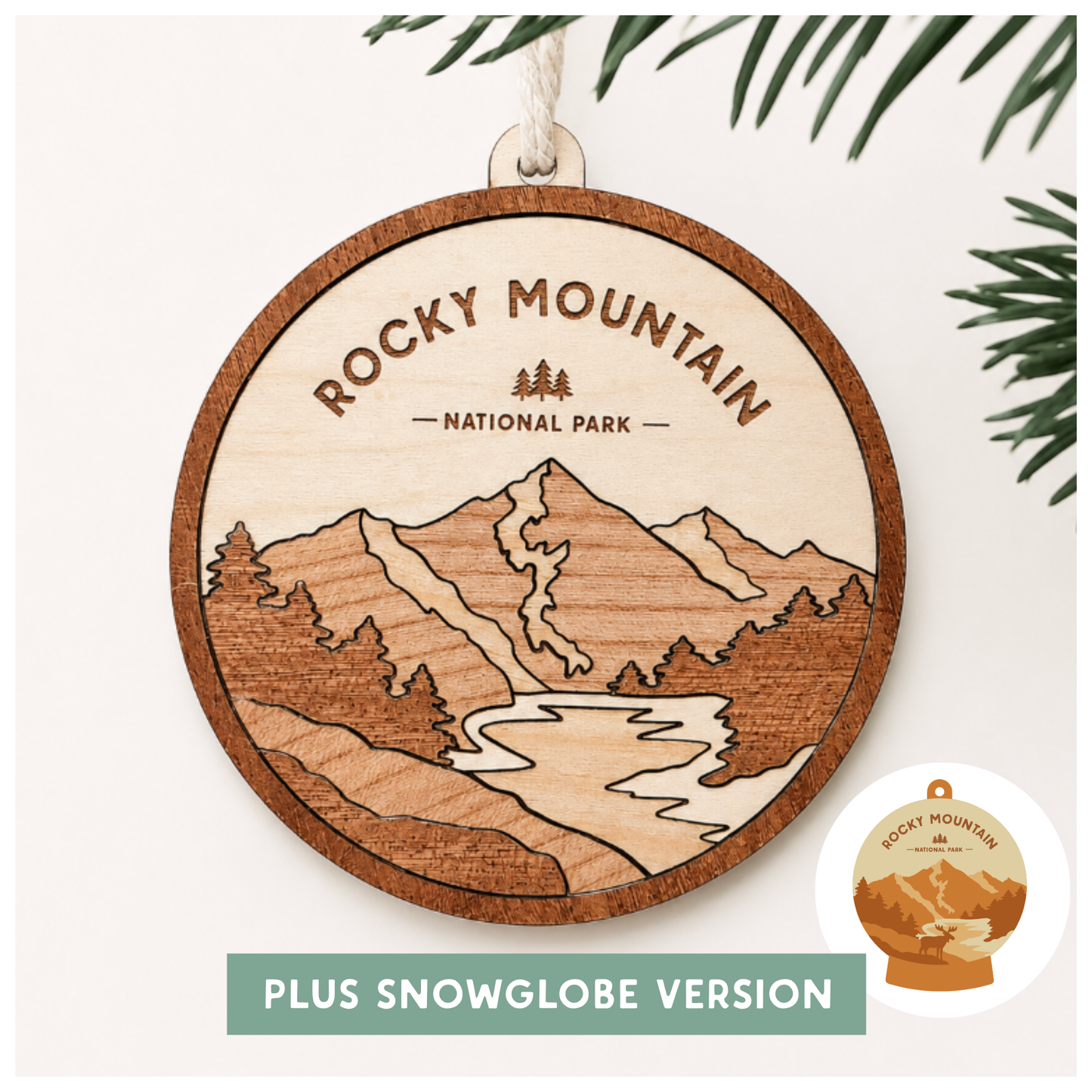 National Park Collection: Rocky Mountain Round Ornaments