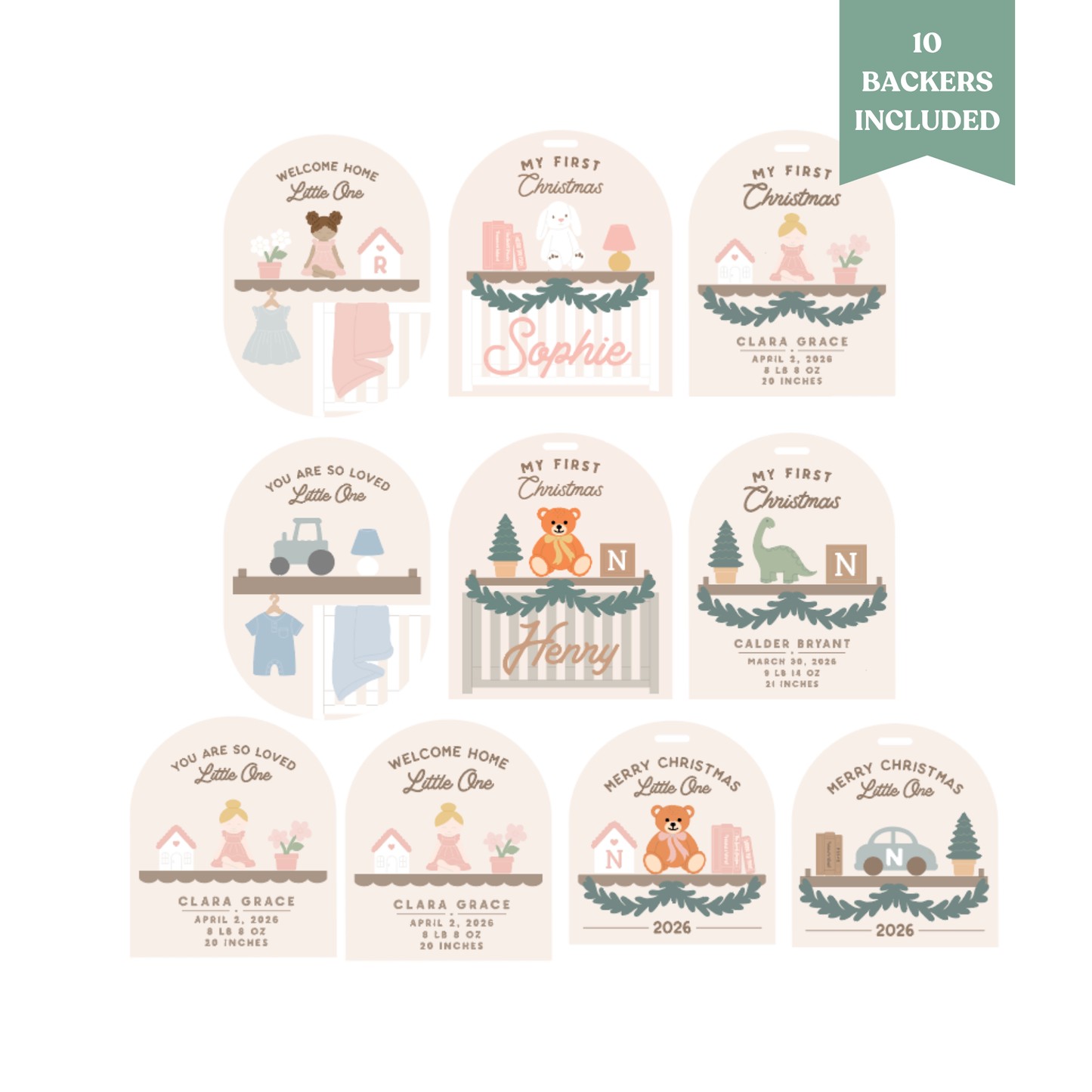 Baby Room Signs & Ornaments Set