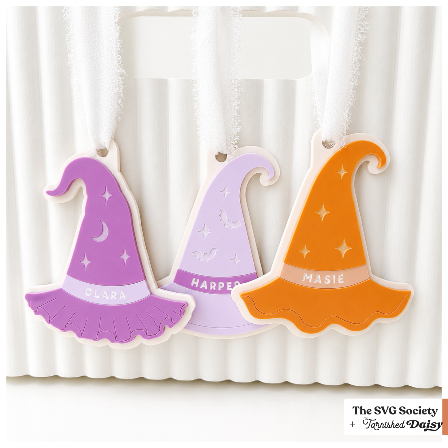 Boo Bag Witch Hat Tags