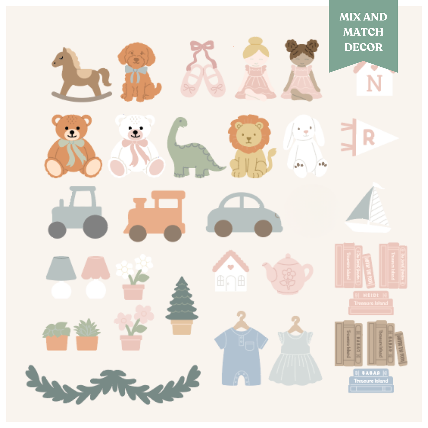 Baby Room Signs & Ornaments Set