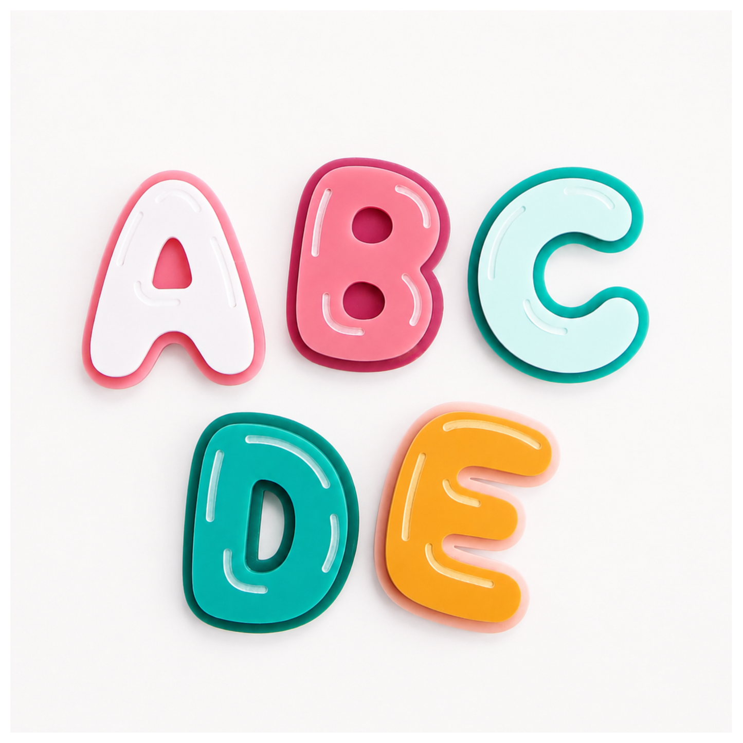 Bag Charms Alphabet Set