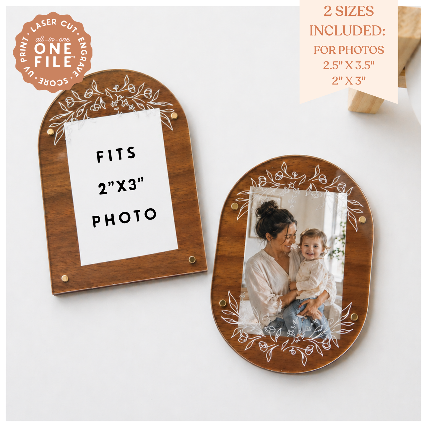 Magnet Frames Floral Oval Arch