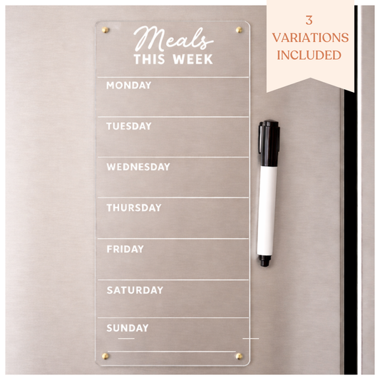 Fridge Magnet Meals This Week
