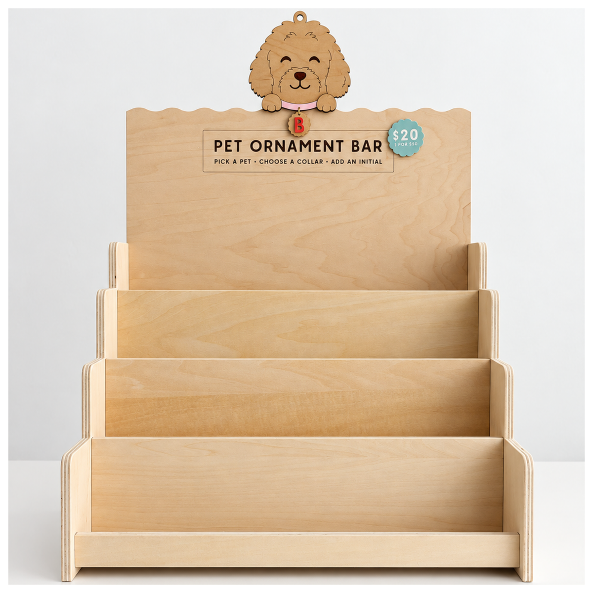 Pet Ornament Tiered Display Insert
