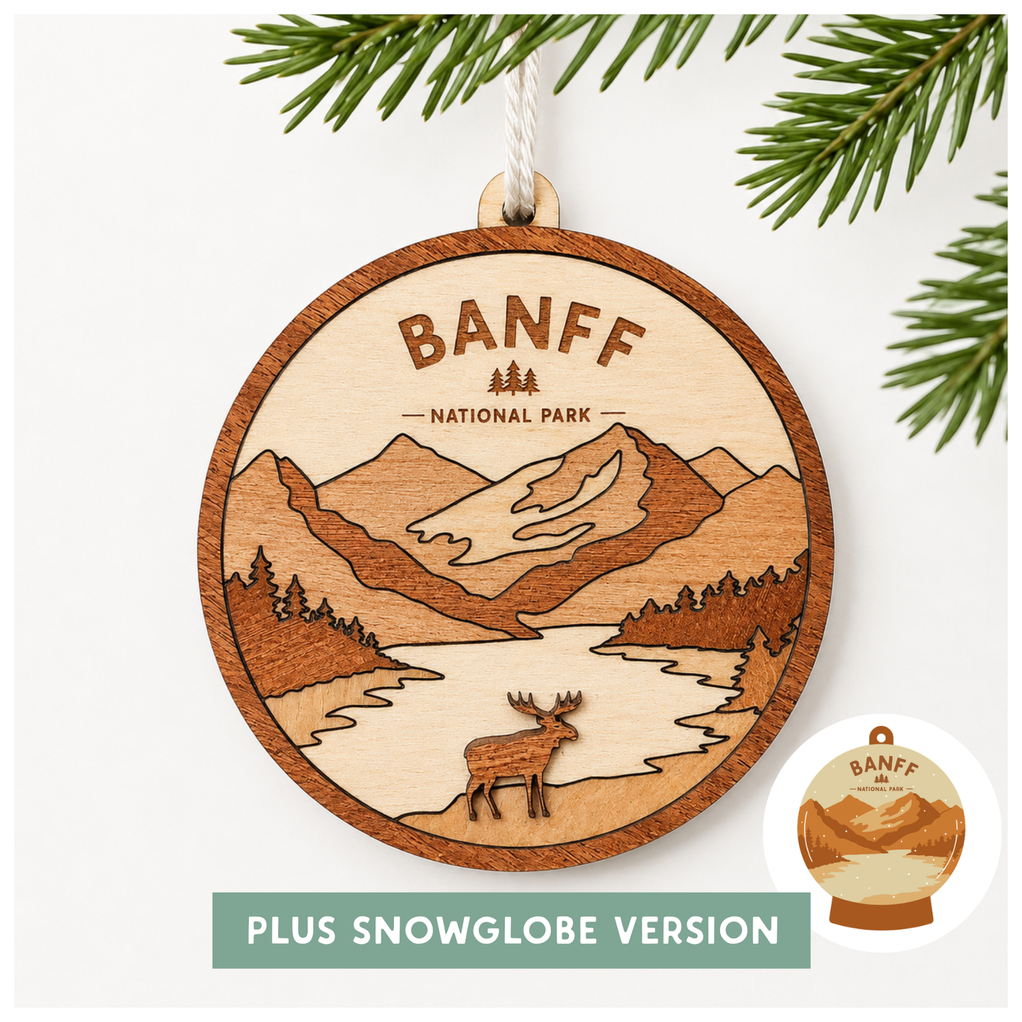 National Park Collection: Banff Round Ornaments