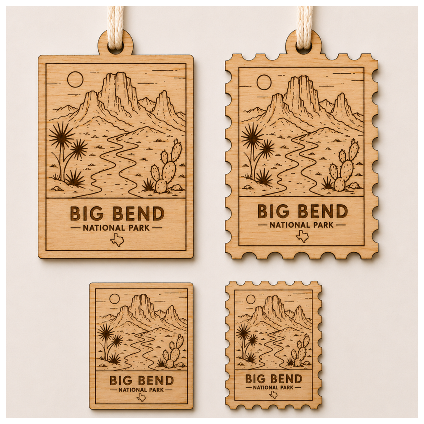 National Park Collection: Big Bend Stamp Ornaments & Magnets