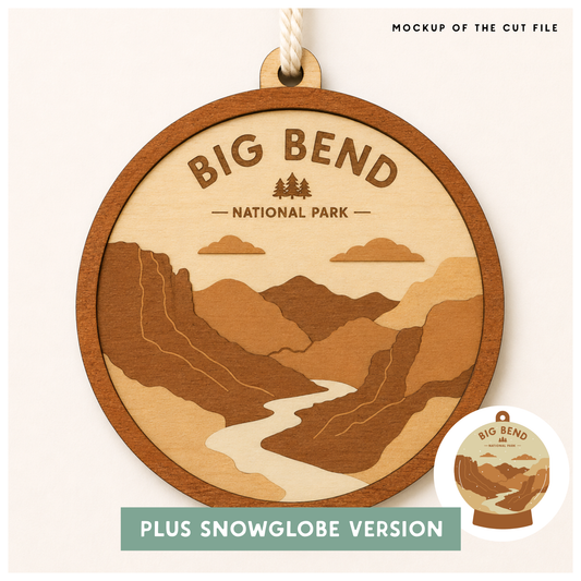 National Park Collection: Big Bend Round Ornaments