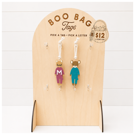 Boo Bag Tag Display Stand