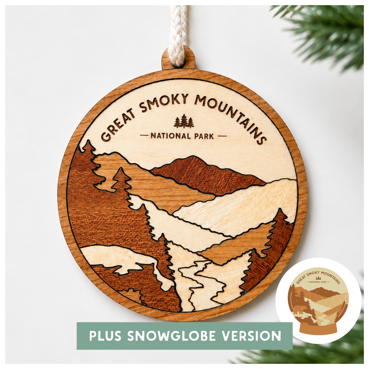 National Park Collection: Great Smoky Mountains Round Ornaments