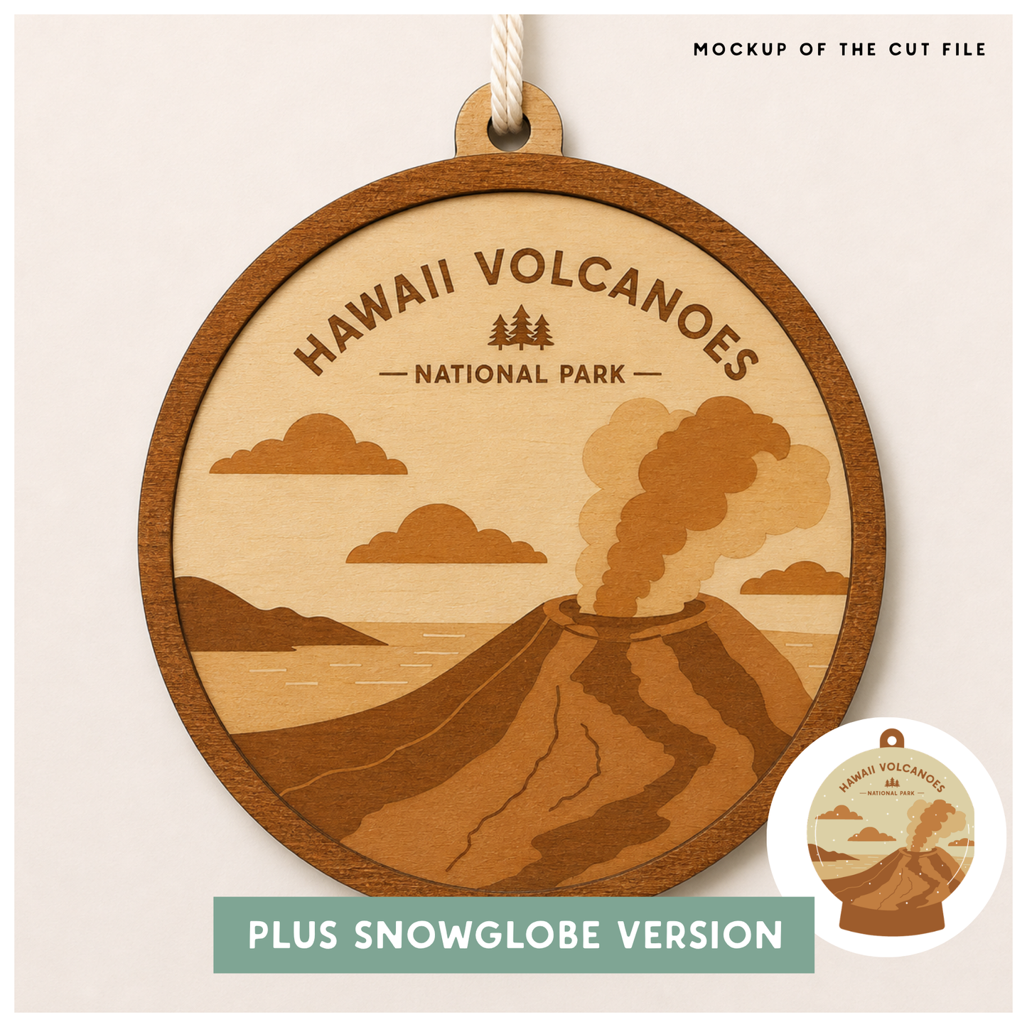 National Park Collection: Hawaii Volcanoes Round Ornaments