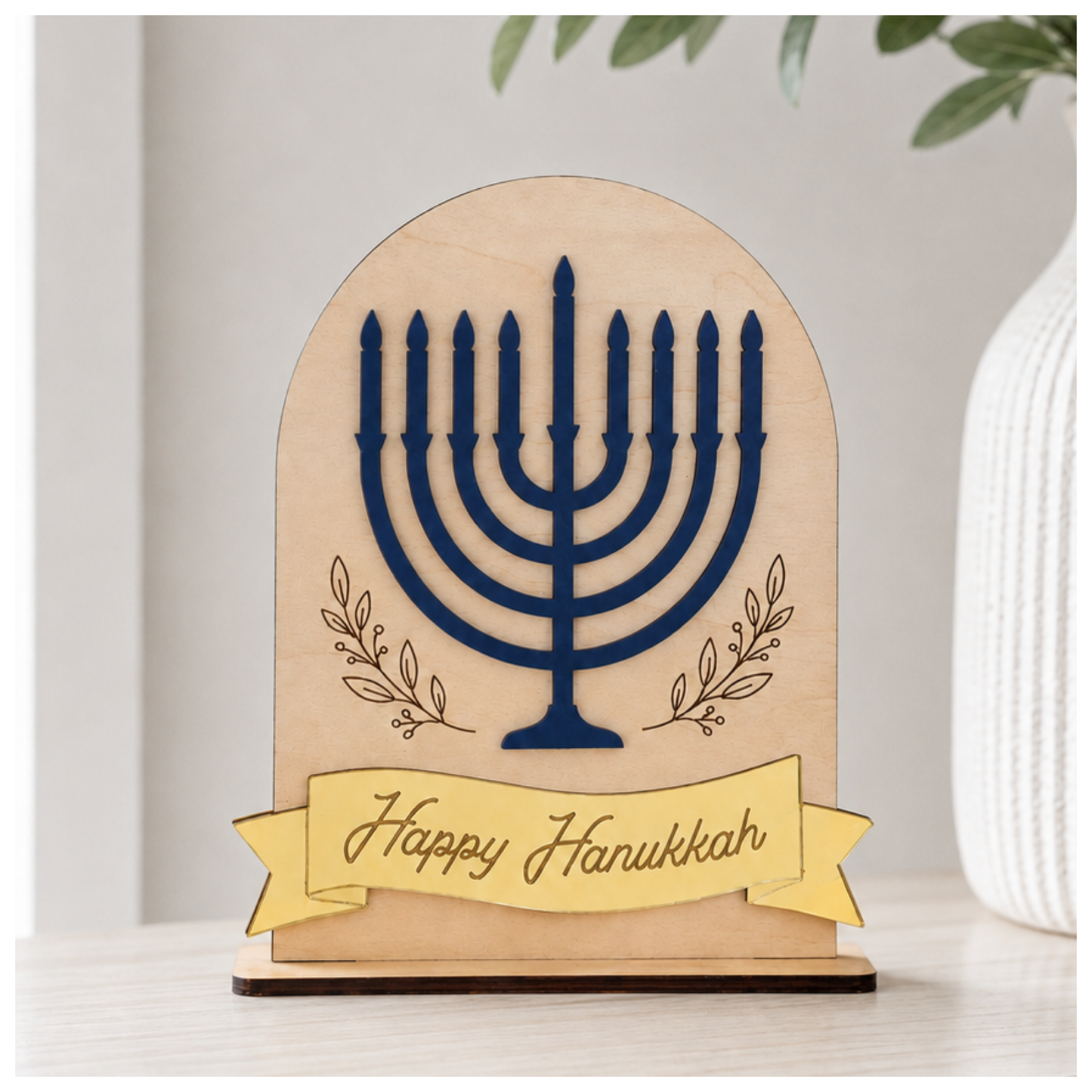 Menorah Arch Sign