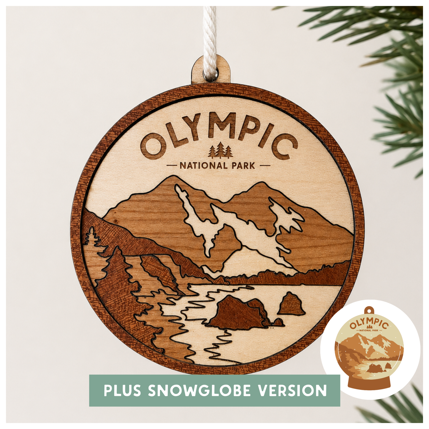 National Park Collection: Olympic Round Ornaments