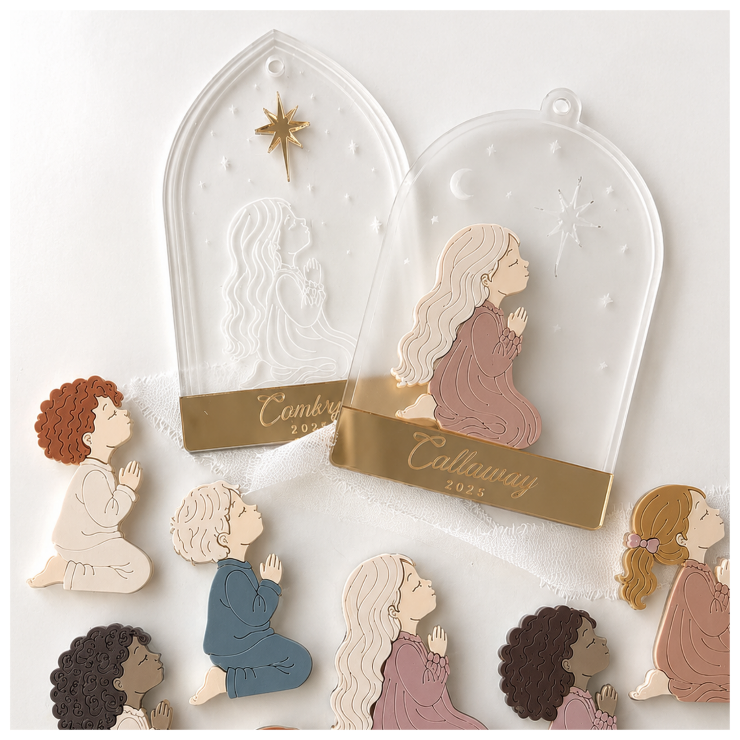 Praying Children Ornament