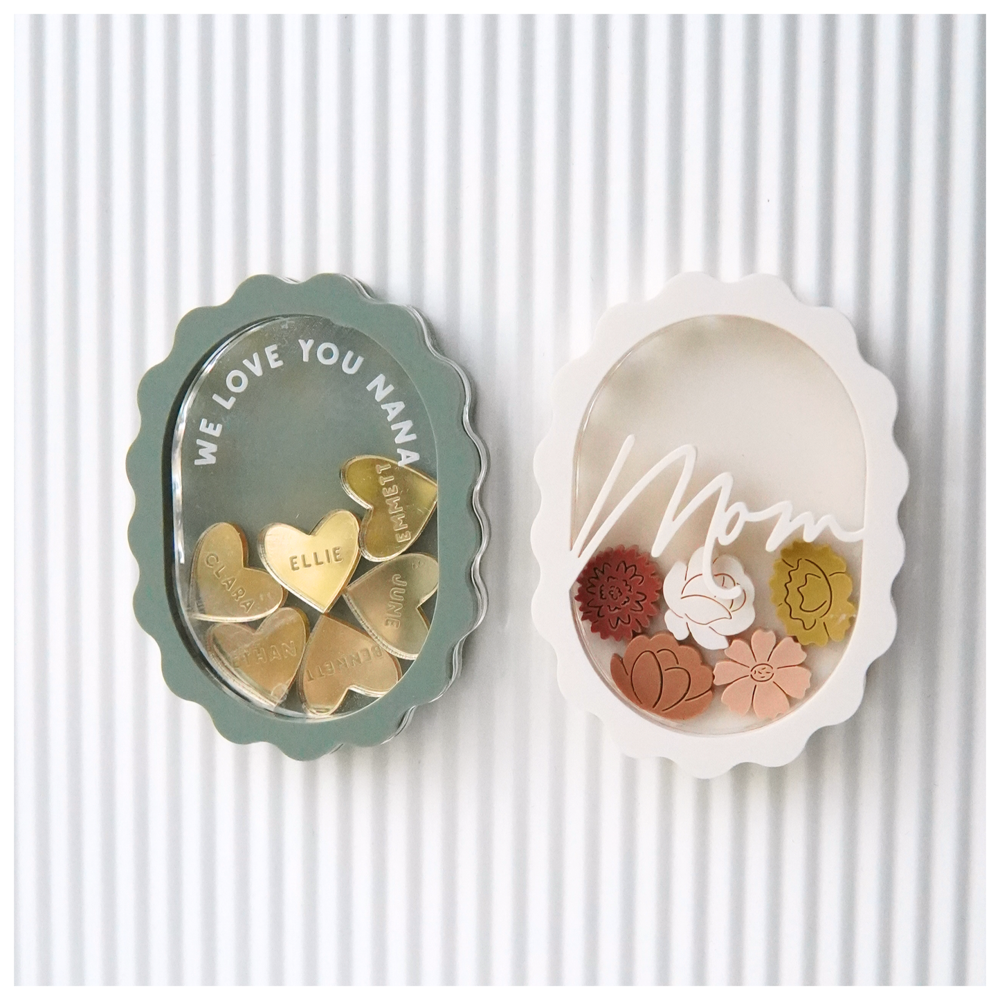 Mother's Day Wavy Shaker Magnet