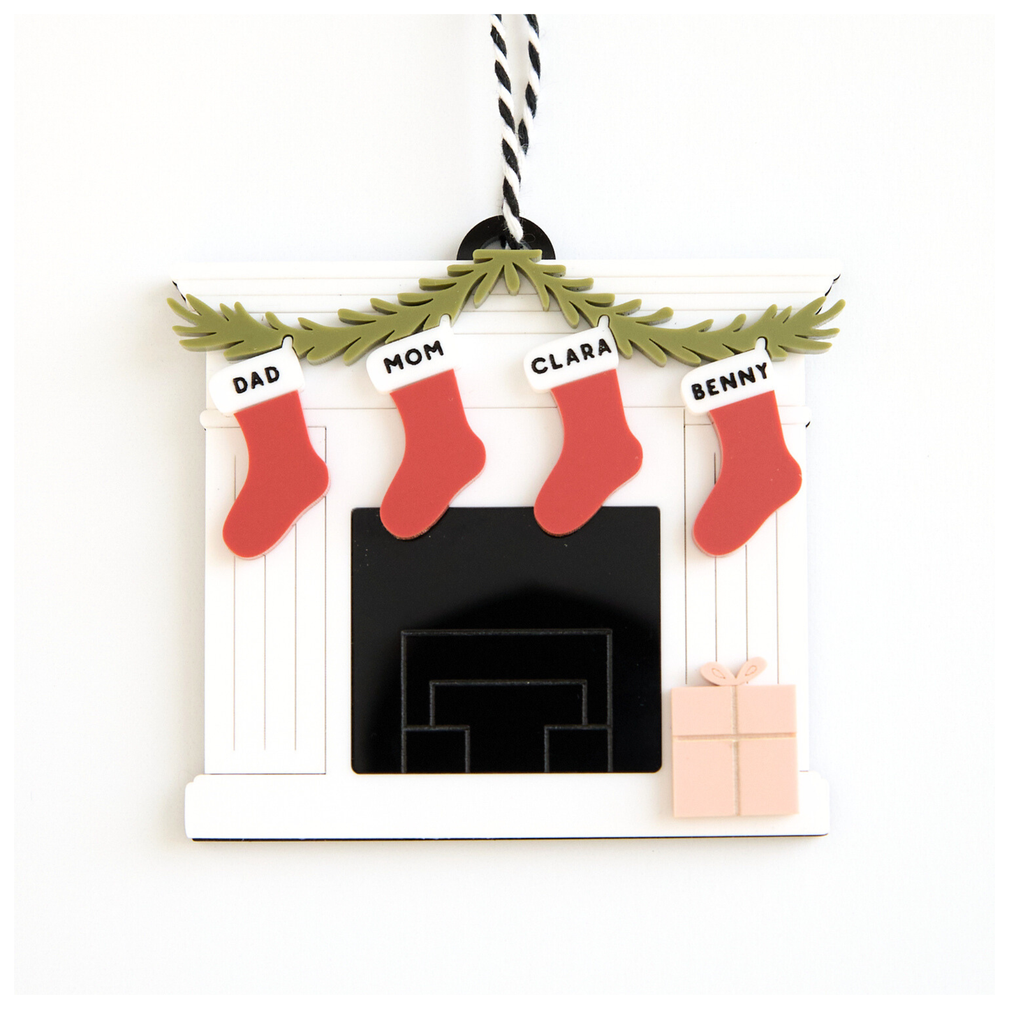 Fireplace Stocking Ornament