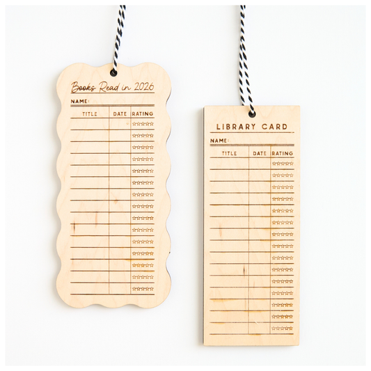 Library Card Bookmarks
