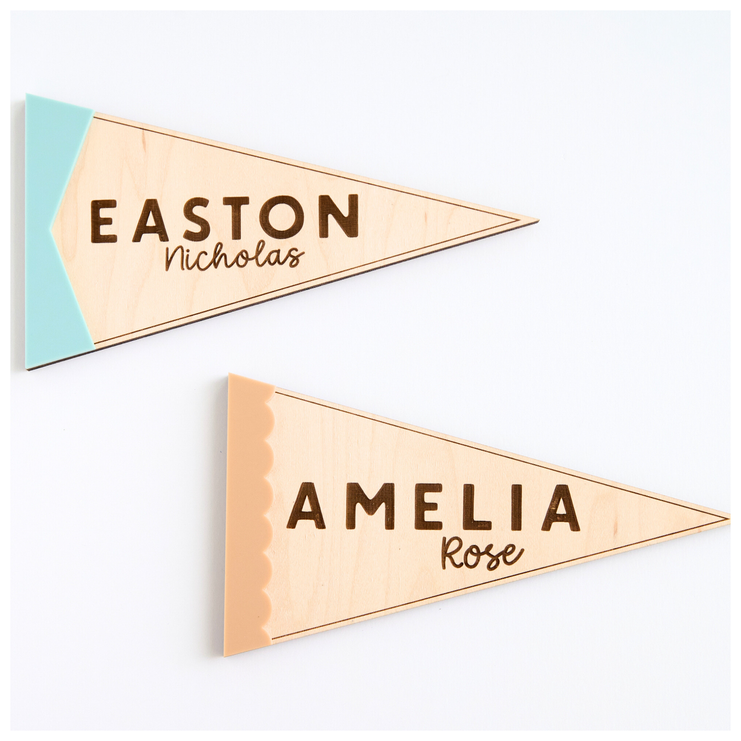 Pennant Flag Name Sign