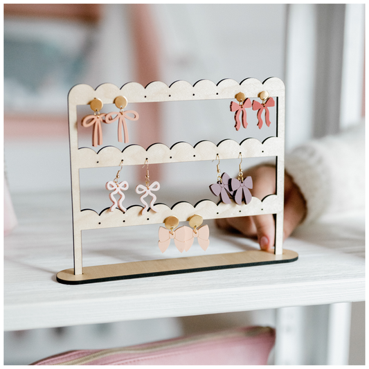 Scalloped Bar Earring Stands