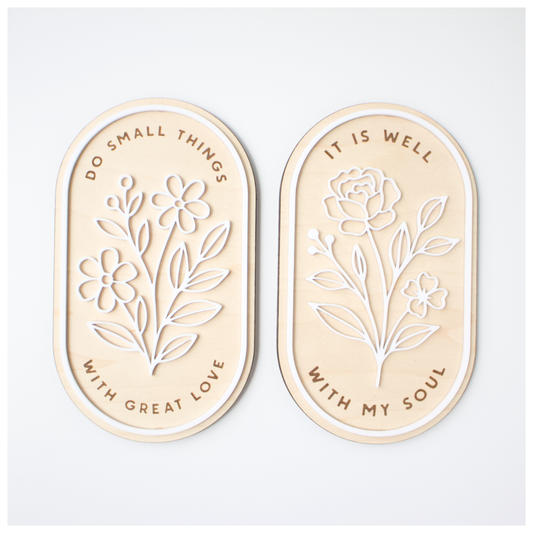 Inspirational Floral Signs