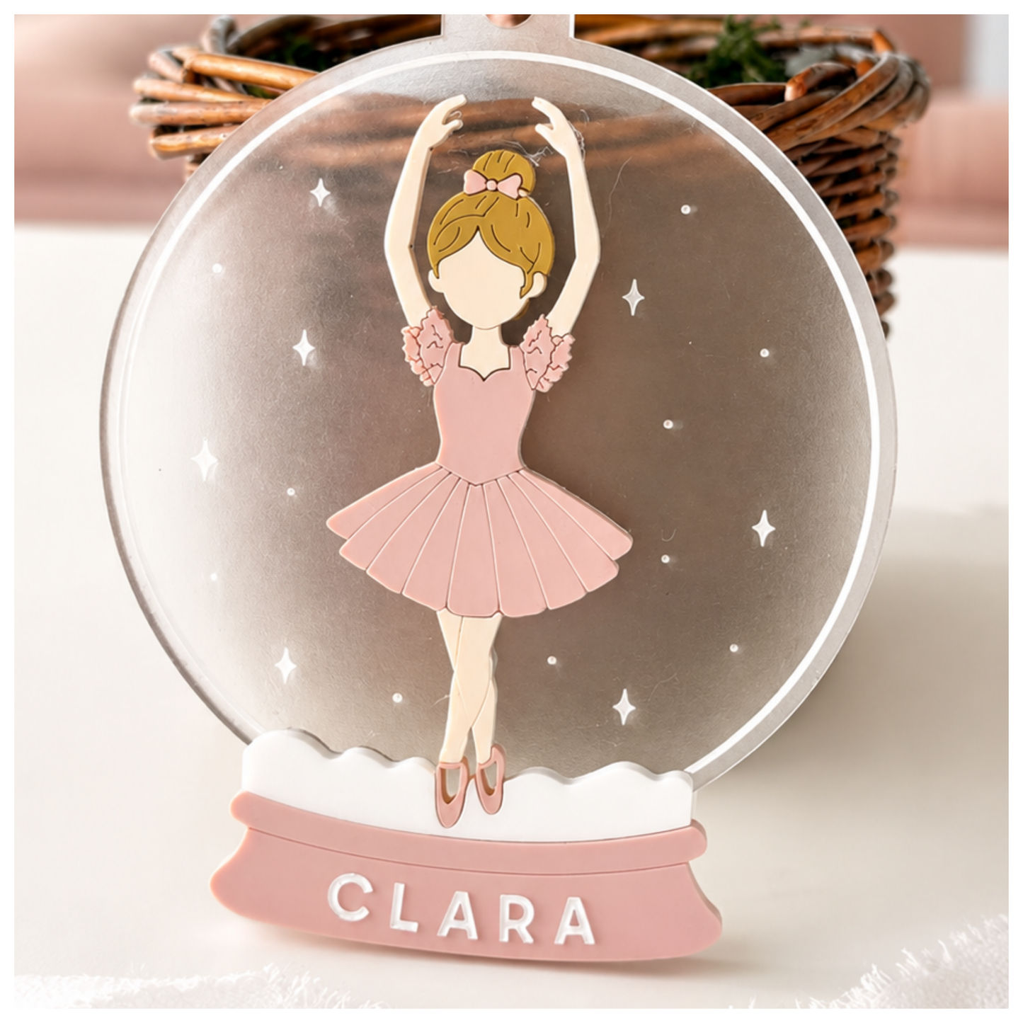 Snow Globe Ballerina Ornament