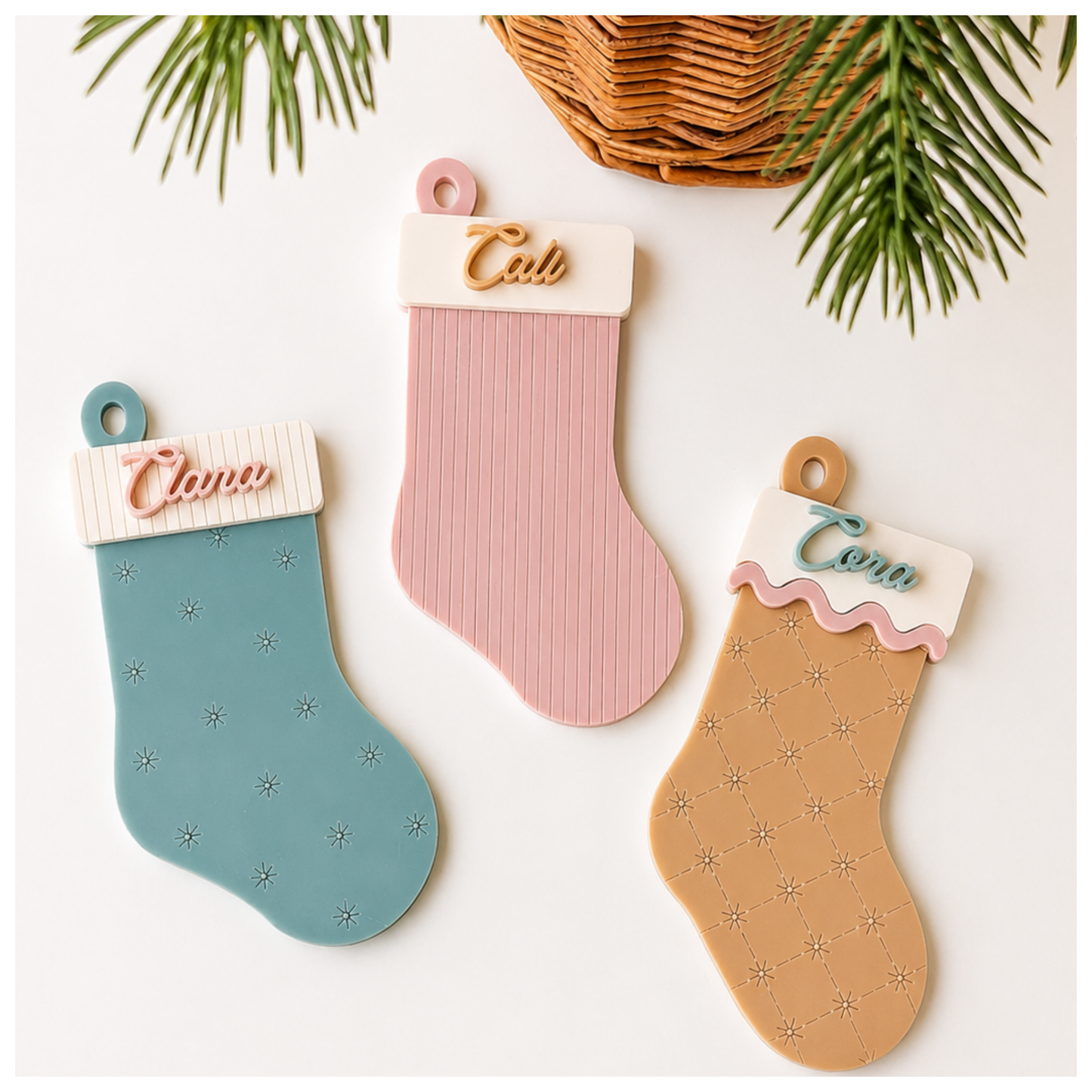 Stockings Ornament Set