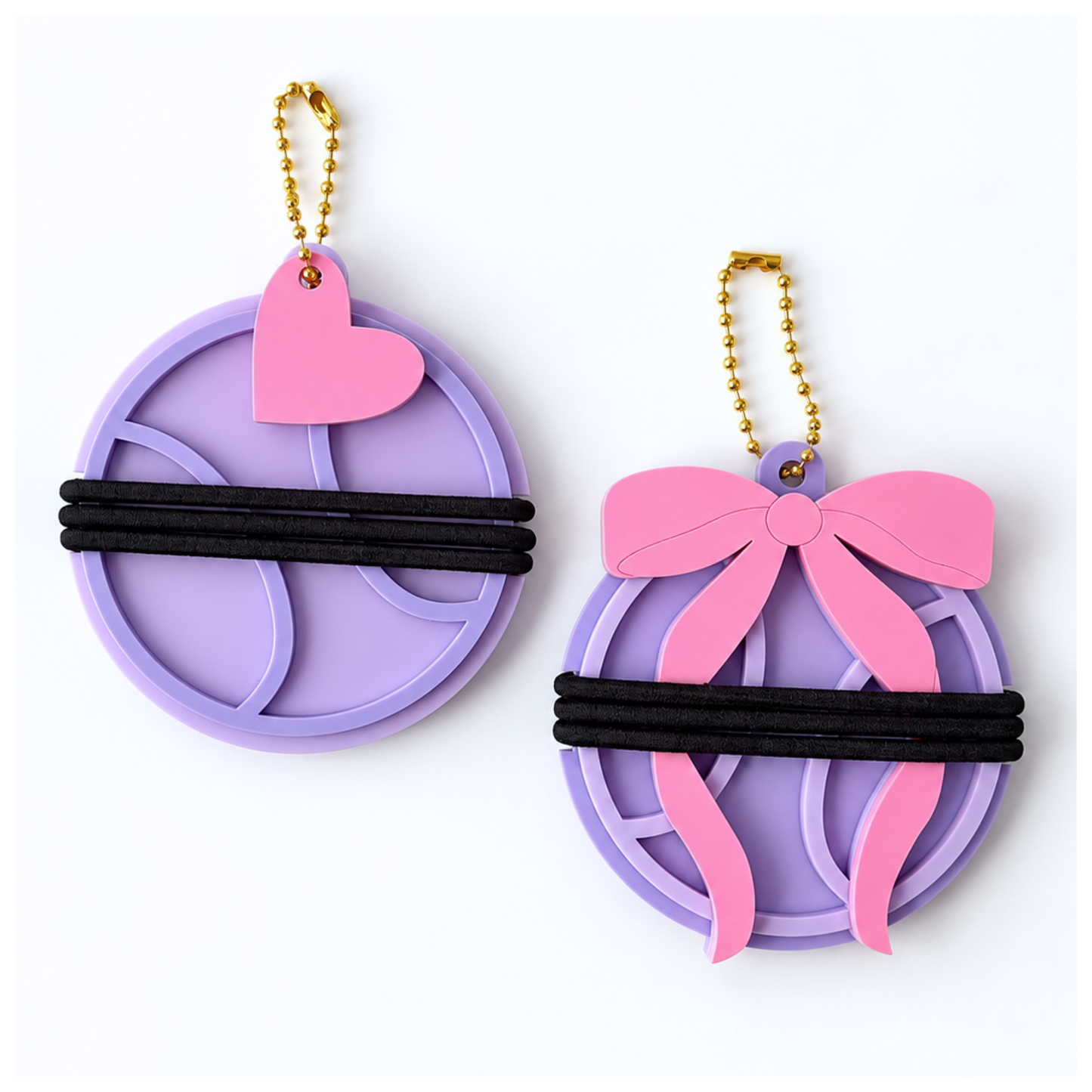 Tennis Hair Tie Holder Keychains