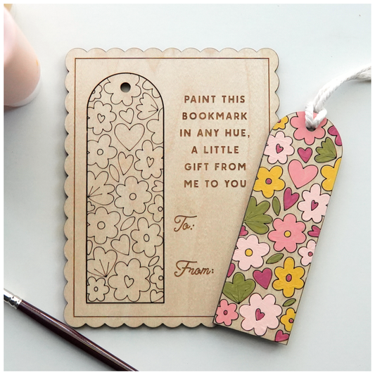 Valentine's Adult Paint and Pop Out Bookmark 1