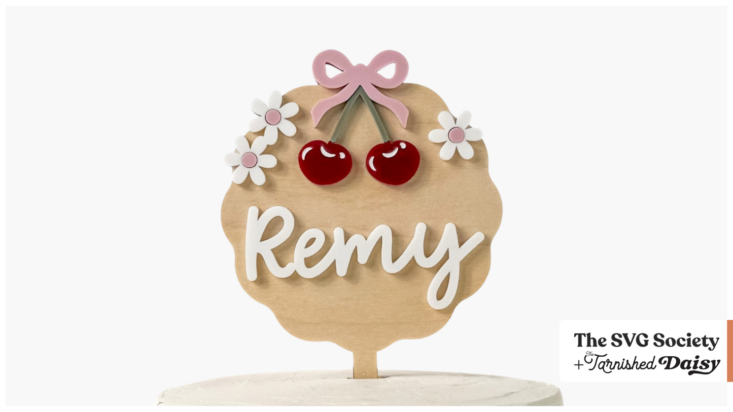 Cherry Cake Topper